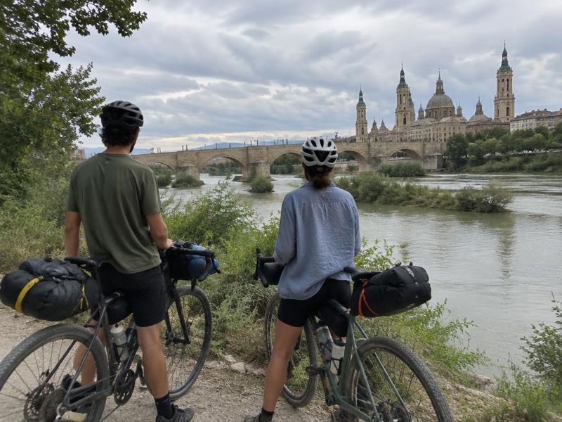 Bikes beside the Ebro in Zaragoza
